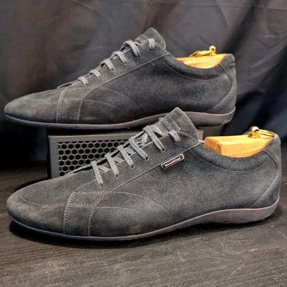 Ermenegildo Zegna Sneakers Suede black 11.5
